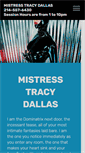 Mobile Screenshot of mistresstracydallas.com